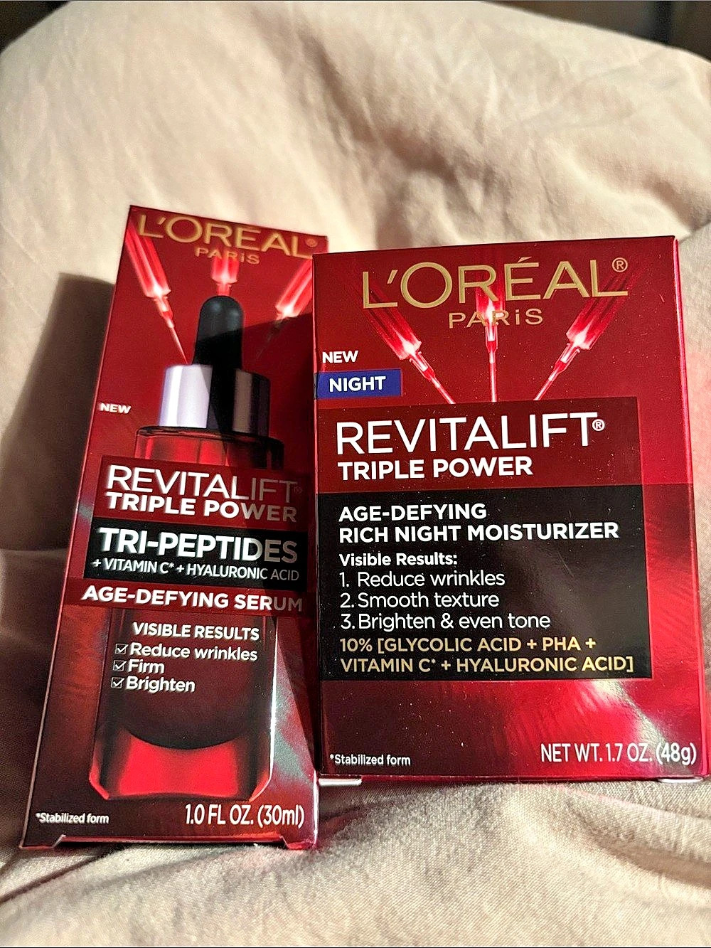 Bundle L’Oréal Paris Revitalift Triple Power Triple Power Serum & Night Moisturi